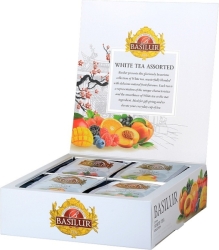 BASILUR White Tea Assorted přebal 40 gastro sáčků