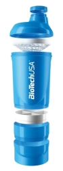 BioTech USA Shaker Biotech Wave+ modrý 600ml(+200ml+150ml)