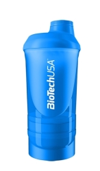 BioTech USA Shaker Biotech Wave+ modrý 600ml(+200ml+150ml)