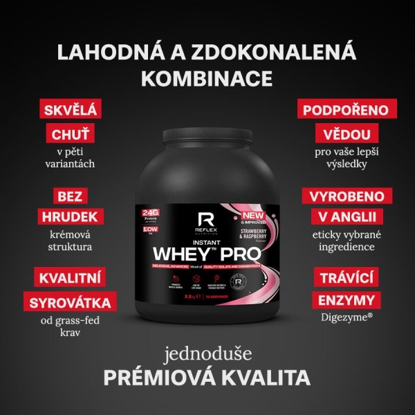 Reflex Instant Whey PRO 2200 g jahoda malina